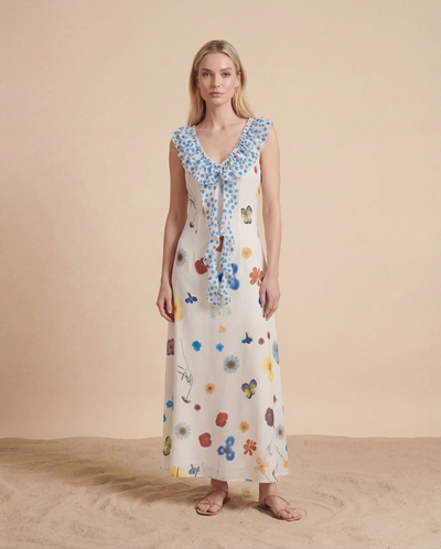 Rochie Midi Botanical Ruffle