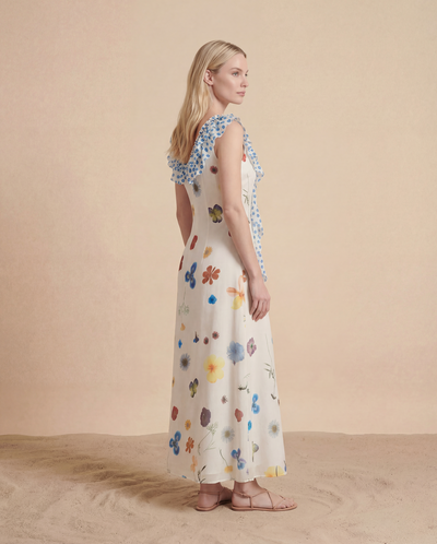 Rochie Midi Botanical Ruffle
