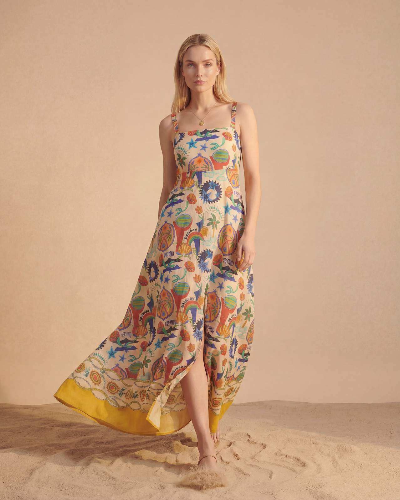Rochie Maxi Folk Art